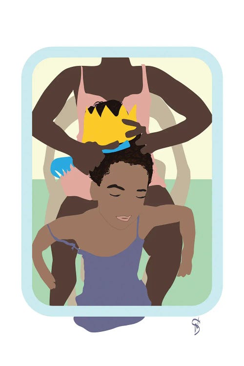 You Fixed My Hair And Made My Crown by GNODpop wall art