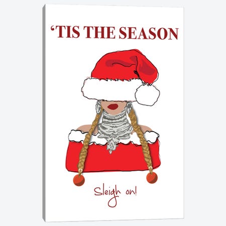 'Tis The Season - Sleigh On Canvas Print #GND58} by GNODpop Canvas Print