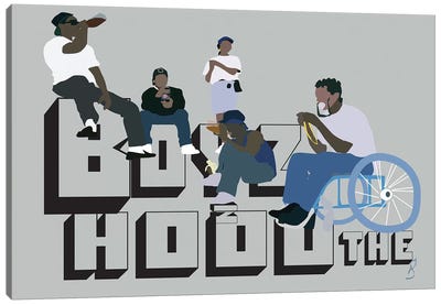 Boyz N The Hood Canvas Art Print - Nineties Nostalgia Art