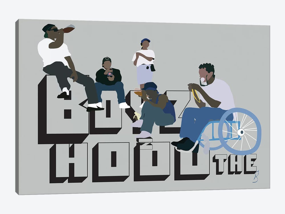 Boyz N The Hood by GNODpop 1-piece Canvas Art Print