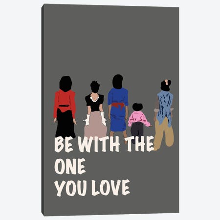 Be With The One You Love Canvas Print #GND60} by GNODpop Canvas Artwork