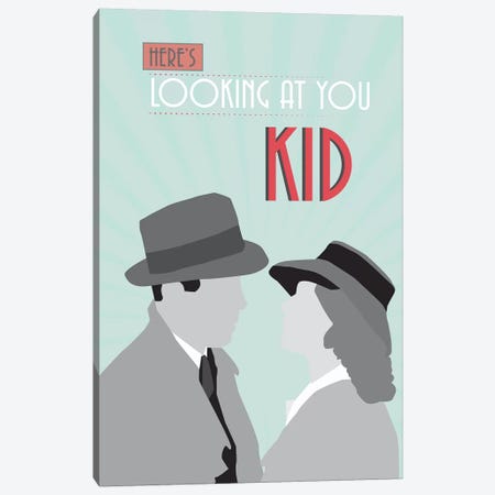 Casablanca - Looking At You Canvas Print #GND7} by GNODpop Canvas Art Print