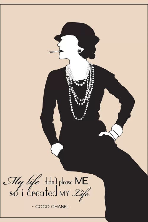 GNODpop Canvas Art Prints - Coco Chanel ( People > celebrities > Models & Fashion Icons > Coco Chanel art) - 60x40 in