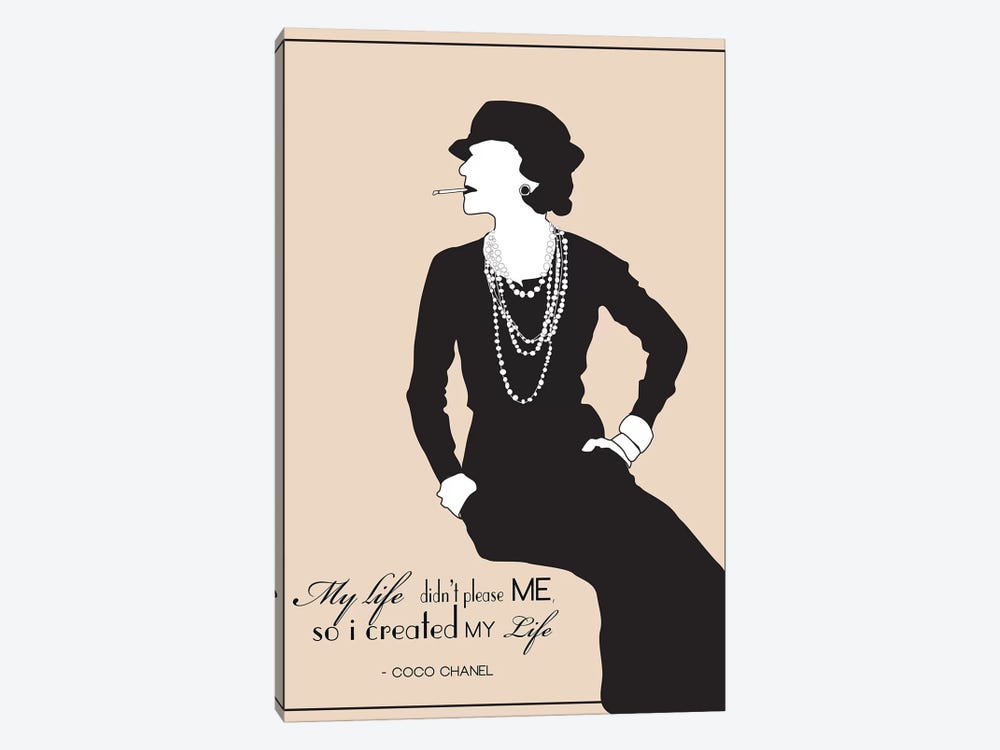 Coco Chanel by GNODpop 1-piece Canvas Artwork