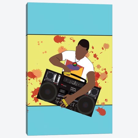 Do The Right Thing - Radio Raheem Canvas Print #GND9} by GNODpop Canvas Wall Art