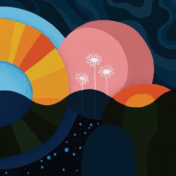 Geographical Geometrics: Sun And Sea Garden by Sarah Goone