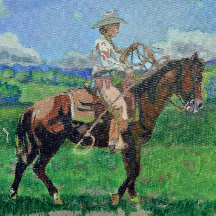 Rope Us Some Clouds by Gen Farrell wall art