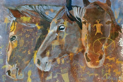 What Horses Have Seen by Gen Farrell framed canvas print