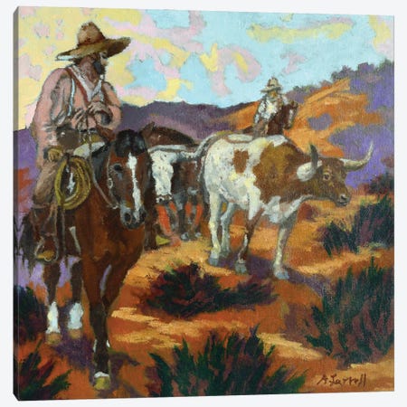 Chisholm Trail Canvas Print #GNF3} by Gen Farrell Canvas Artwork
