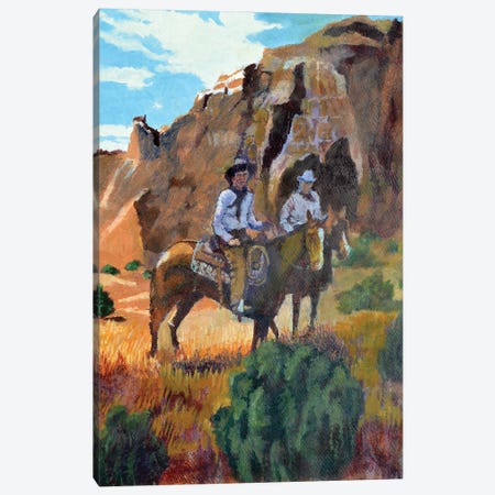 Canyon Riders Canvas Print #GNF4} by Gen Farrell Canvas Art Print