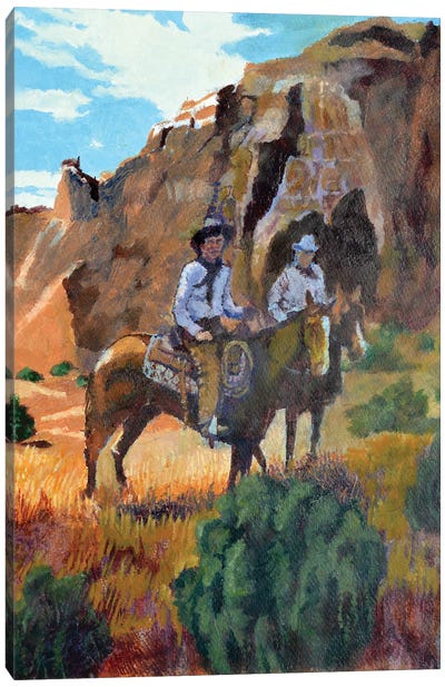 Canyon Riders Canvas Art Print - Gen Farrell