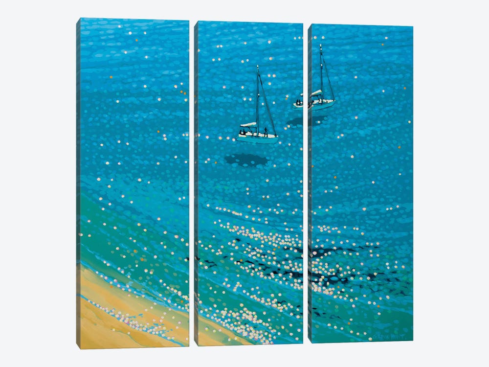 Turquoise Bay by Gordon Hunt 3-piece Canvas Art
