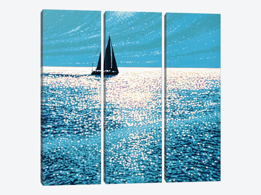 Sailing The Sparkling Sea I by Gordon Hunt 3-piece Canvas Art Print