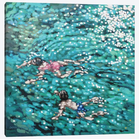 Just Swim Canvas Print #GNH16} by Gordon Hunt Canvas Wall Art