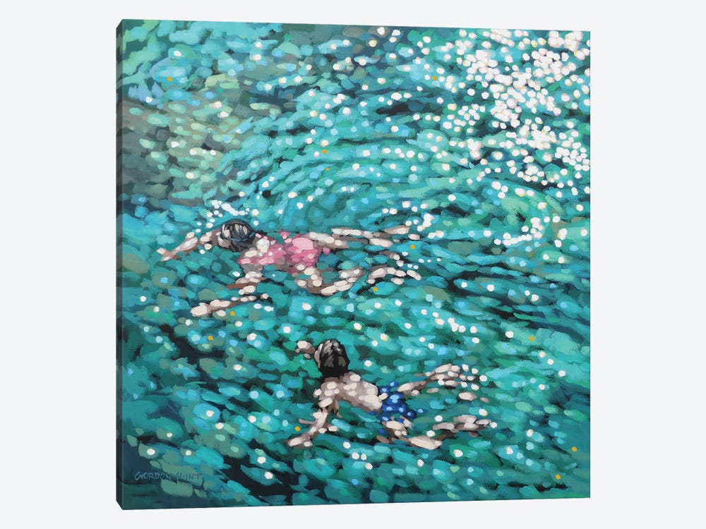 Just Swim by Gordon Hunt 1-piece Canvas Artwork