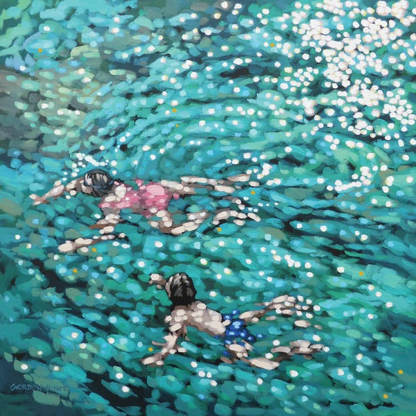 Beachy Living Room: Just Swim by Gordon Hunt