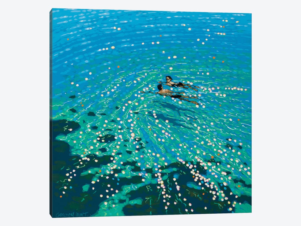 Chit Chat Swim by Gordon Hunt 1-piece Canvas Wall Art