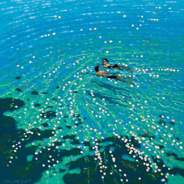 Seascapes: Chit Chat Swim by Gordon Hunt