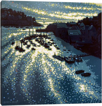 Evening Light Canvas Art Print - Contemporary Coastal