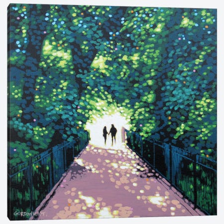 Evening Walk Together Canvas Print #GNH36} by Gordon Hunt Canvas Art