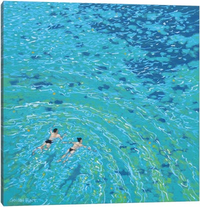 Wild Swim Canvas Art Print - Gordon Hunt