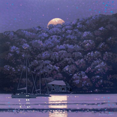 Moonshine by Gordon Hunt framed canvas print