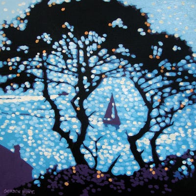 Down Through The Pines by Gordon Hunt framed canvas print