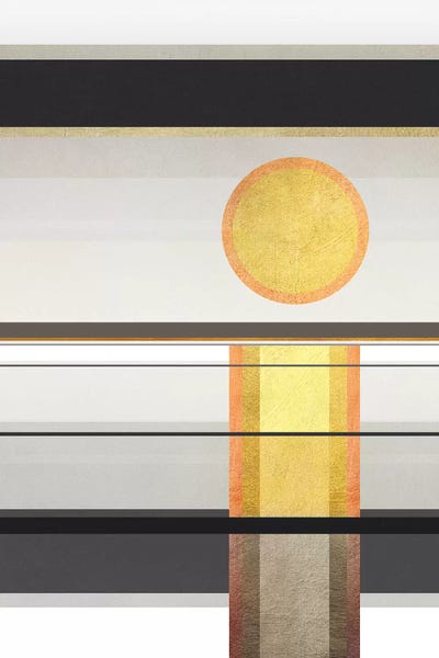 Geometric Trippy Landscape 1 by Marco Gonzalez framed wall art