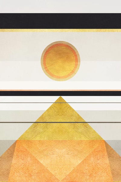 Geometric Trippy Landscape 3 by Marco Gonzalez framed wall art