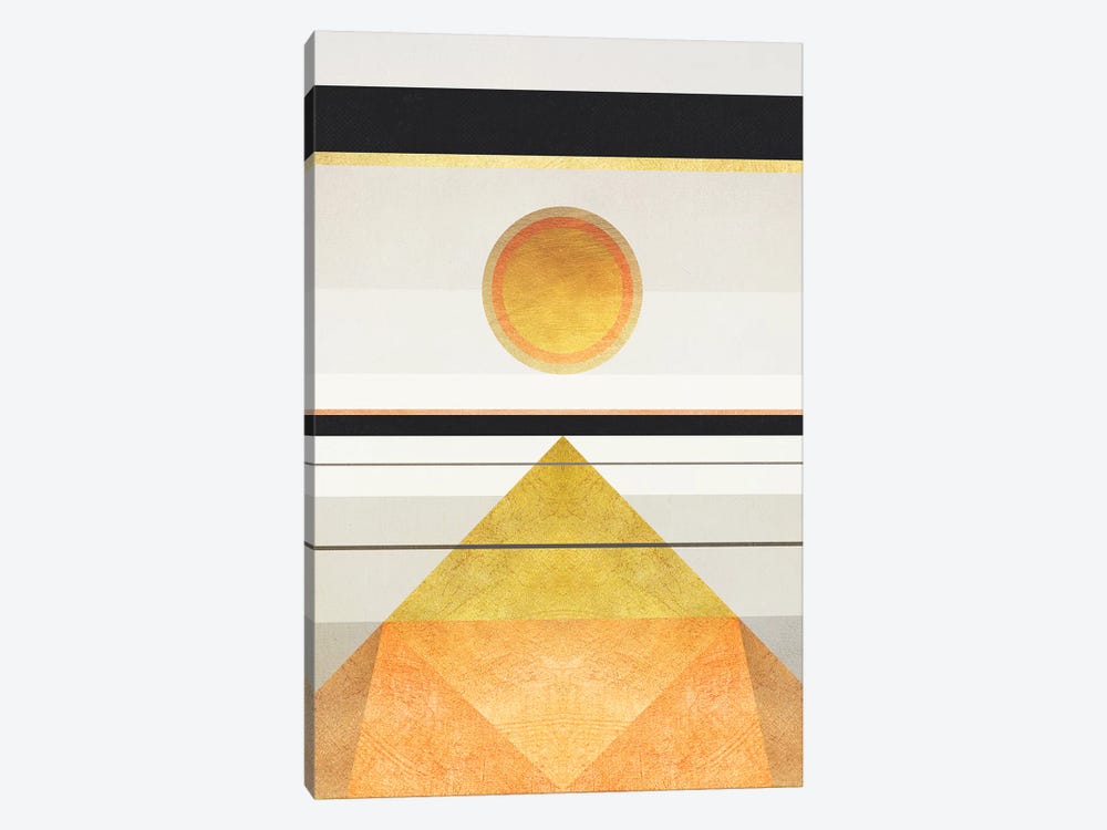Geometric Trippy Landscape 3 by Marco Gonzalez 1-piece Canvas Art