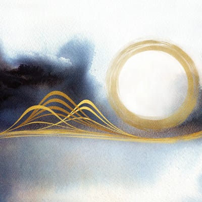 Abstract Mountains II by Marco Gonzalez framed wall art