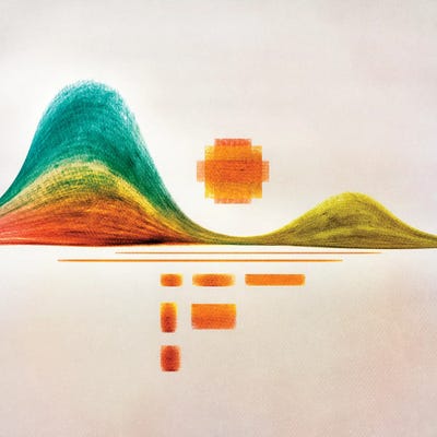 Abstract Mountains VIII by Marco Gonzalez framed wall art