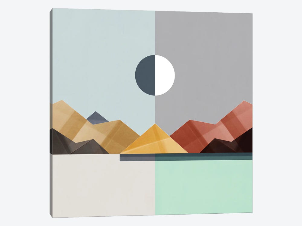 Colorful Mountains II by Marco Gonzalez 1-piece Canvas Artwork