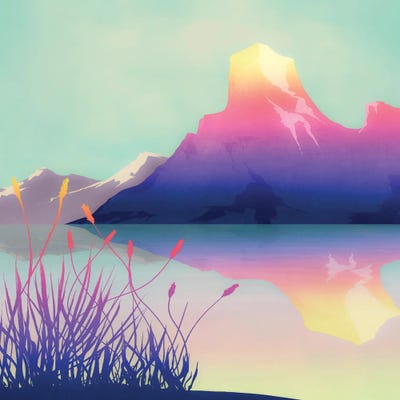 Digital Landscape IV by Marco Gonzalez art print