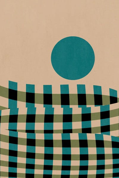 Checkerboard Landscape II by Marco Gonzalez framed wall art