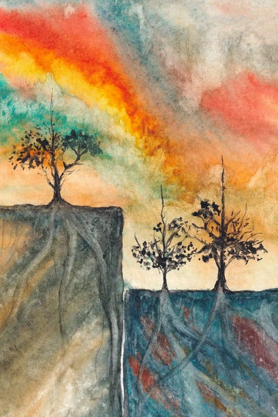 Landscape Painting I by Marco Gonzalez framed wall art