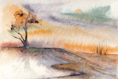 Landscape Painting V by Marco Gonzalez framed wall art