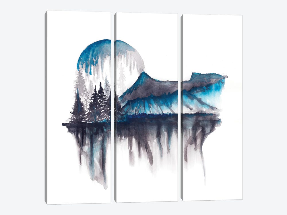 Abstract Nature I by Marco Gonzalez 3-piece Canvas Print