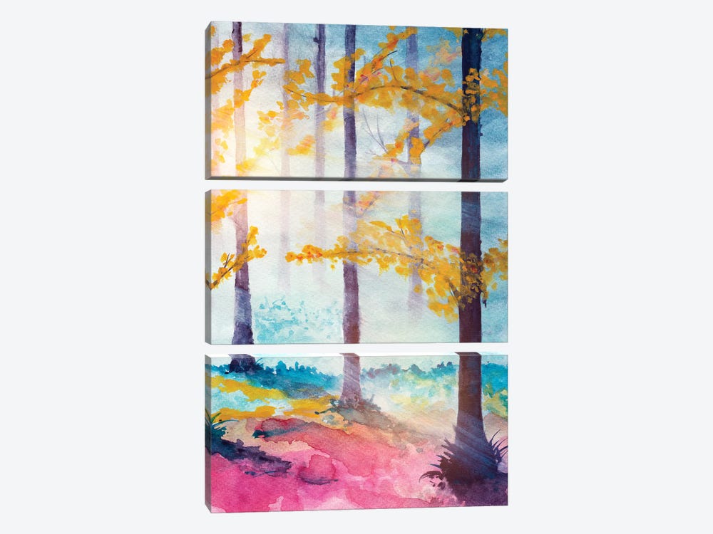 In The Forest VI by Marco Gonzalez 3-piece Canvas Wall Art