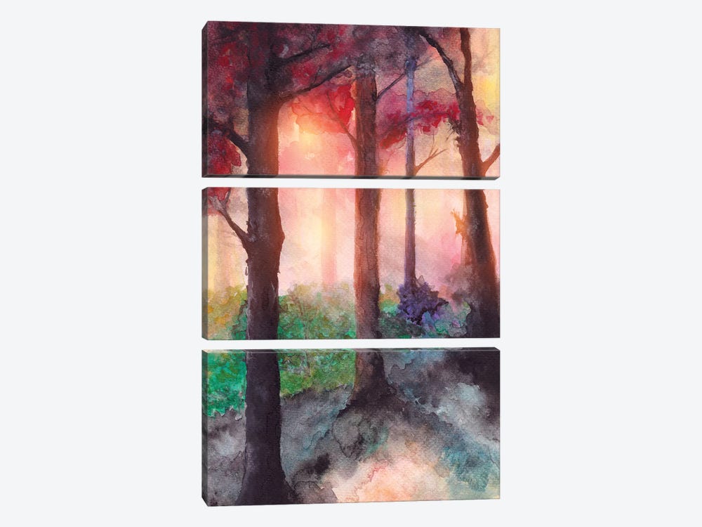 In The Forest VII by Marco Gonzalez 3-piece Art Print