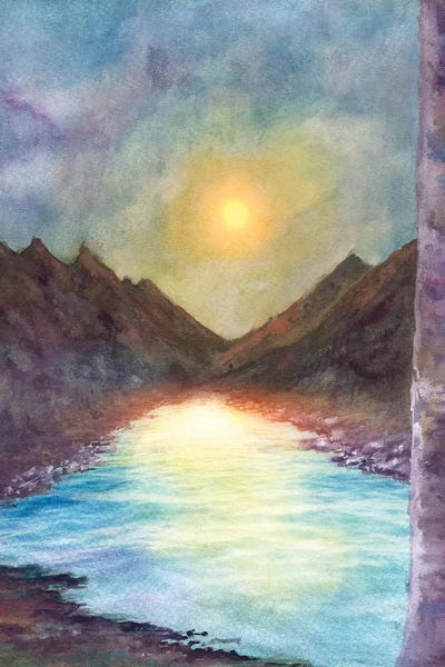 The River by Marco Gonzalez framed wall art