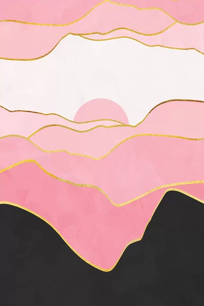 Black & Pink: Minimal Landscape II by Marco Gonzalez