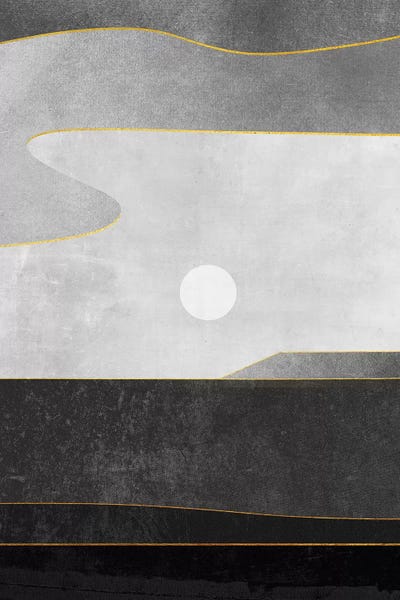 Black & White & Gold: Minimal Landscape VI by Marco Gonzalez