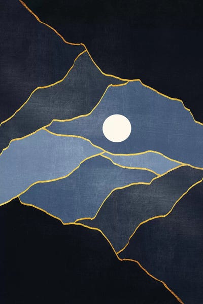 Black & White & Blue: Surreal Sunset IV by Marco Gonzalez