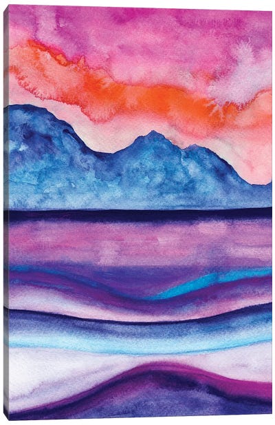 Abstract XXXVI Canvas Art Print - Colorful Arctic