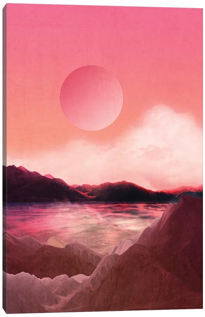 Landscape & Modern Graphic I Canvas Art Print - '70s Sunsets