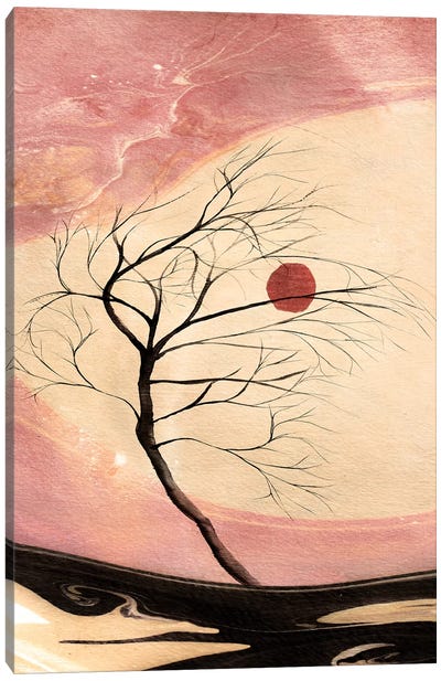 Watercolor Trees XIII Canvas Art Print - Marco Gonzalez