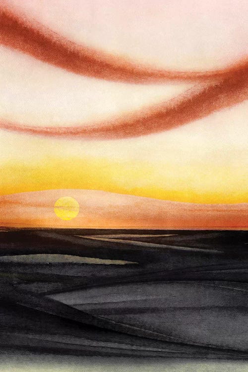 Abstract Watercolor Landscape V by Marco Gonzalez wall art