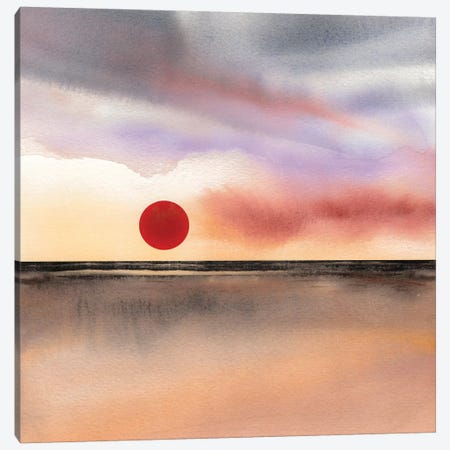 Red Sun II Canvas Print #GNZ80} by Marco Gonzalez Canvas Artwork