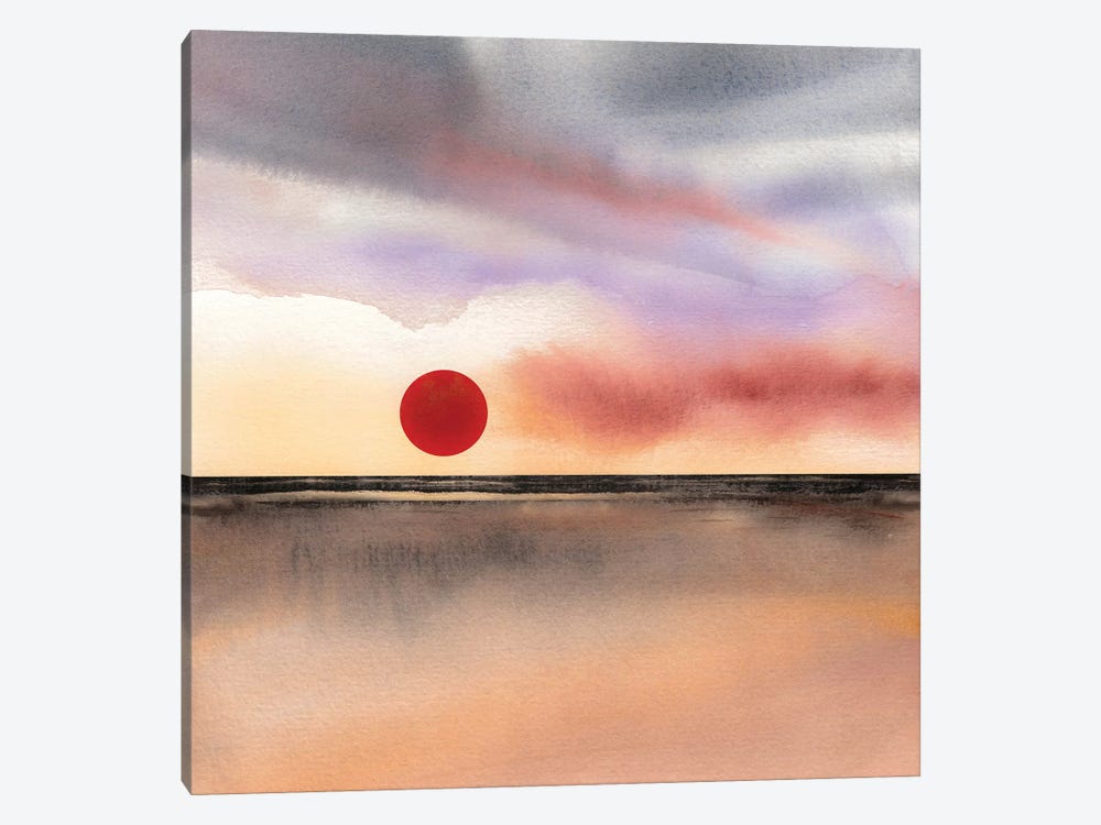 Red Sun II by Marco Gonzalez 1-piece Canvas Print
